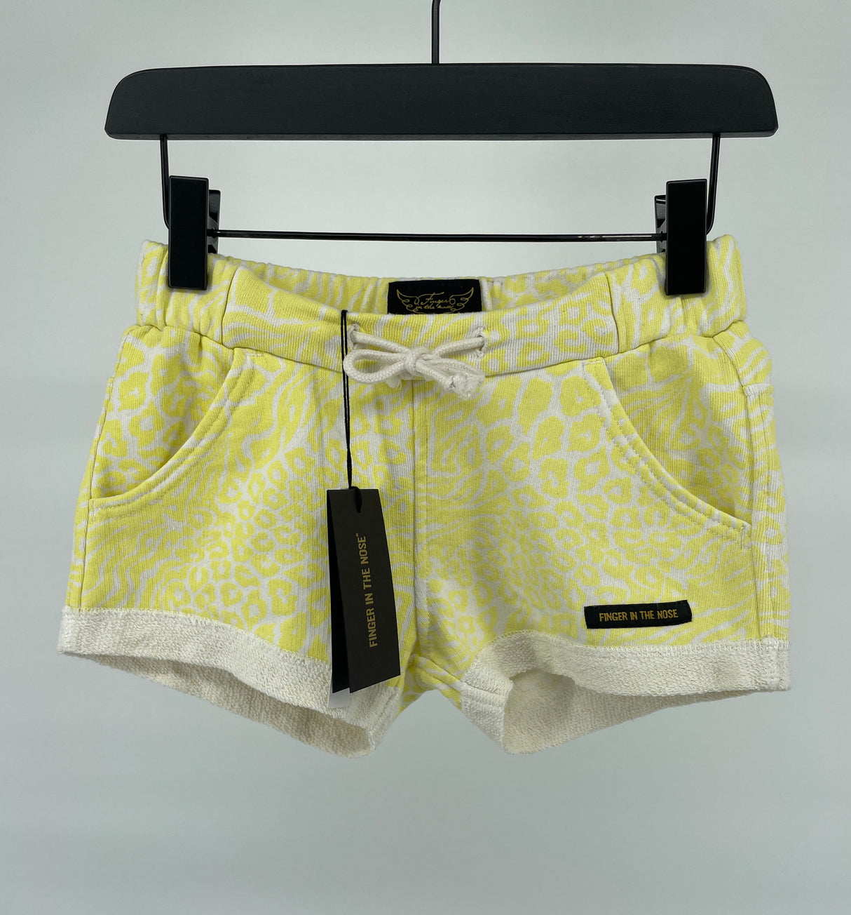 Korte Broek Geel Beige Luipaard Maat 122