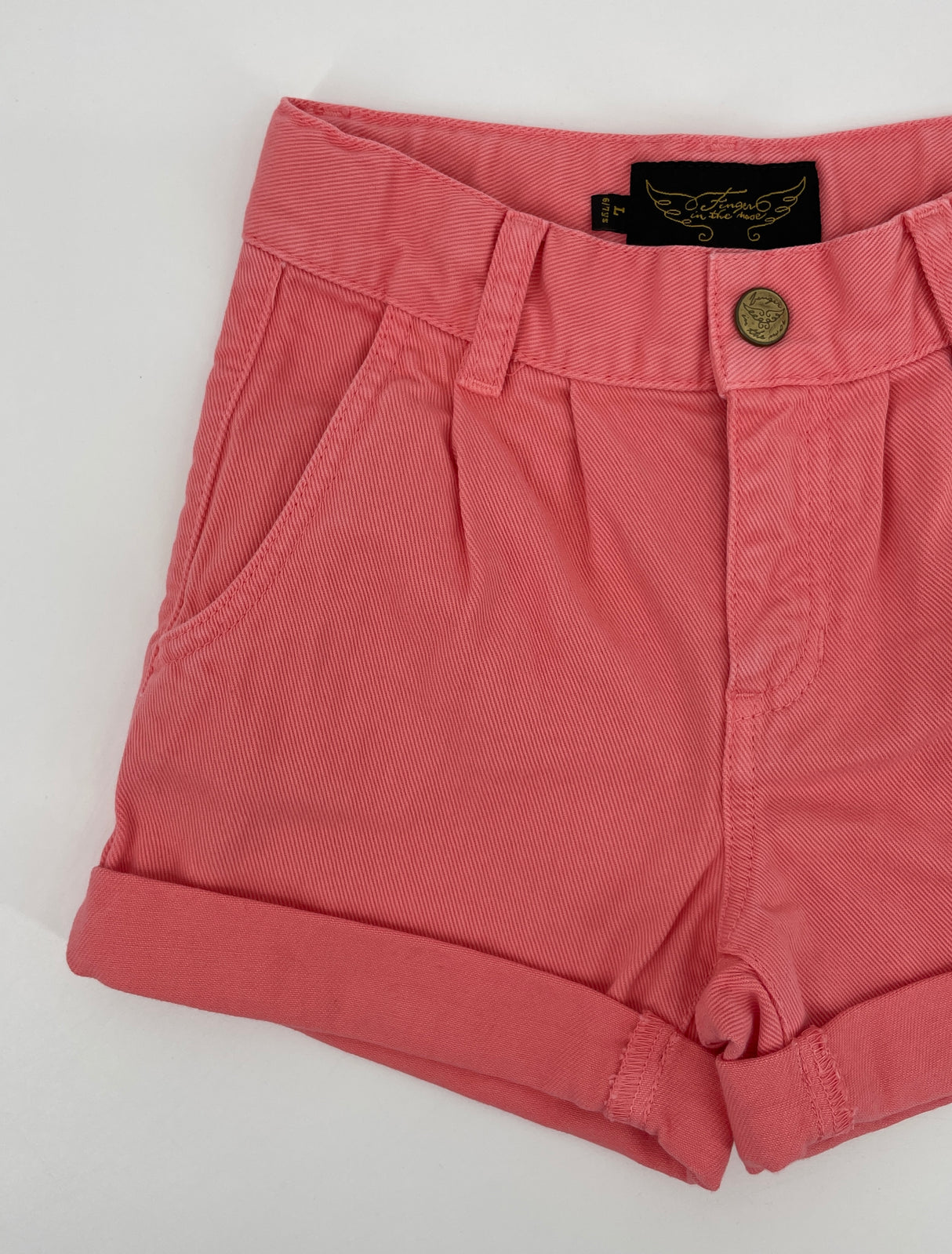Korte Broek Roze Denim Maat 122