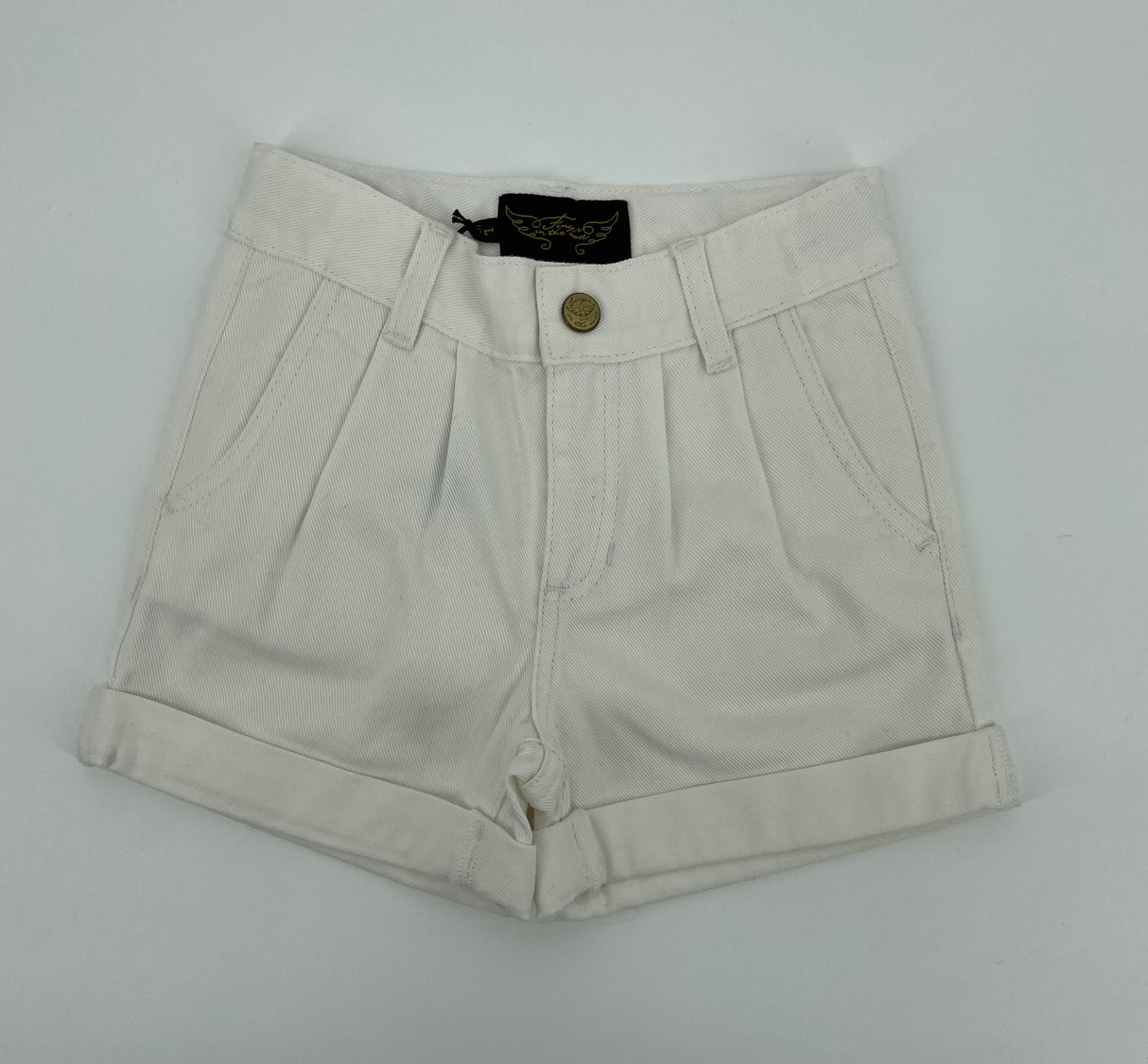 Korte Broek Wit Denim Maat 122