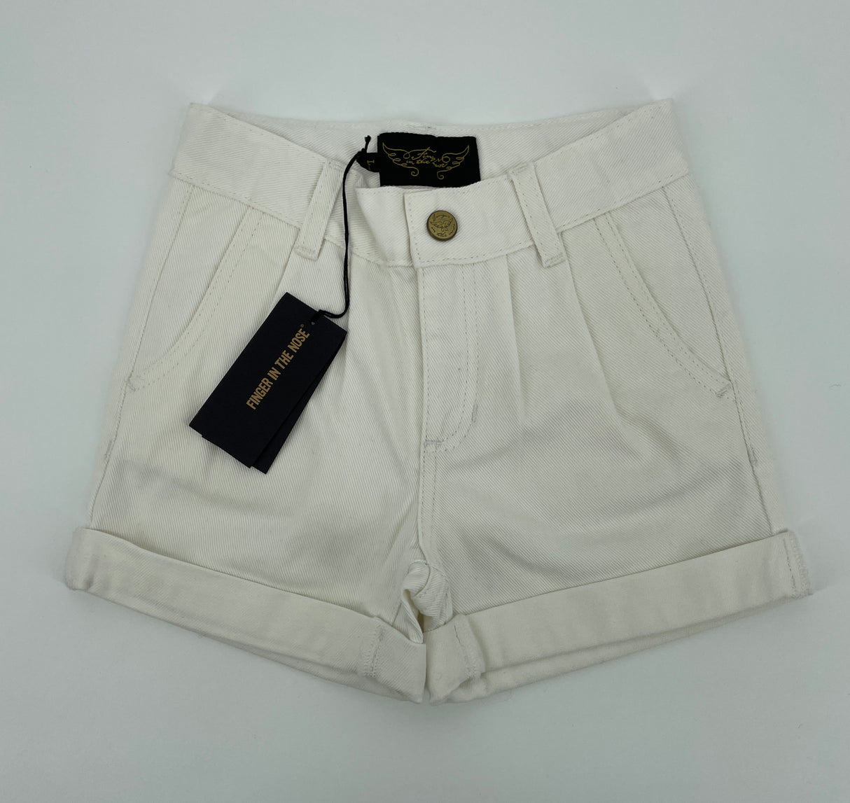 Korte Broek Wit Denim Maat 122