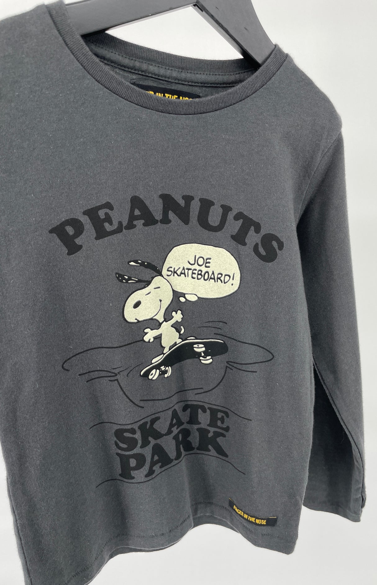 Longsleeve Grijs Snoopy Skate Park Maat 110
