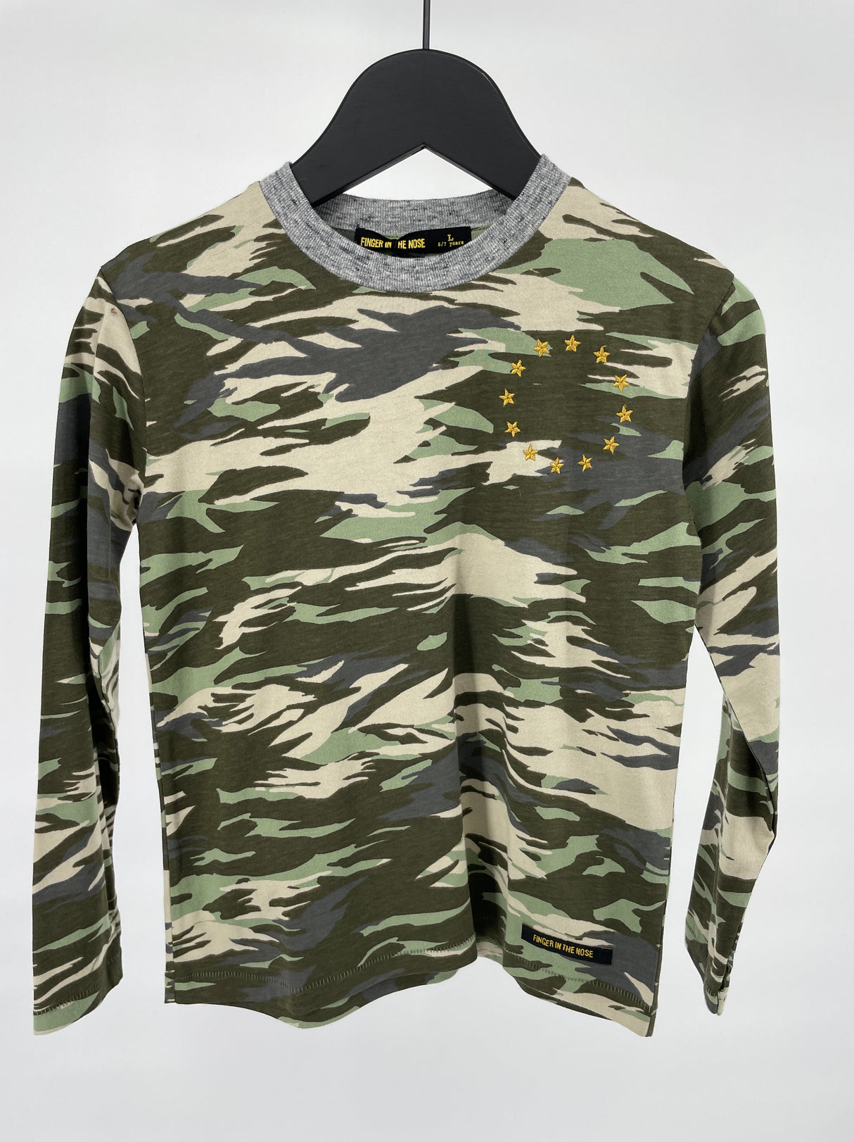 Longsleeve Groen Camouflage Maat 122