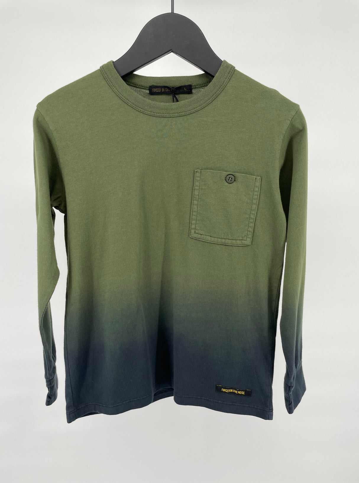 Longsleeve Groen Dip Dye Maat 122