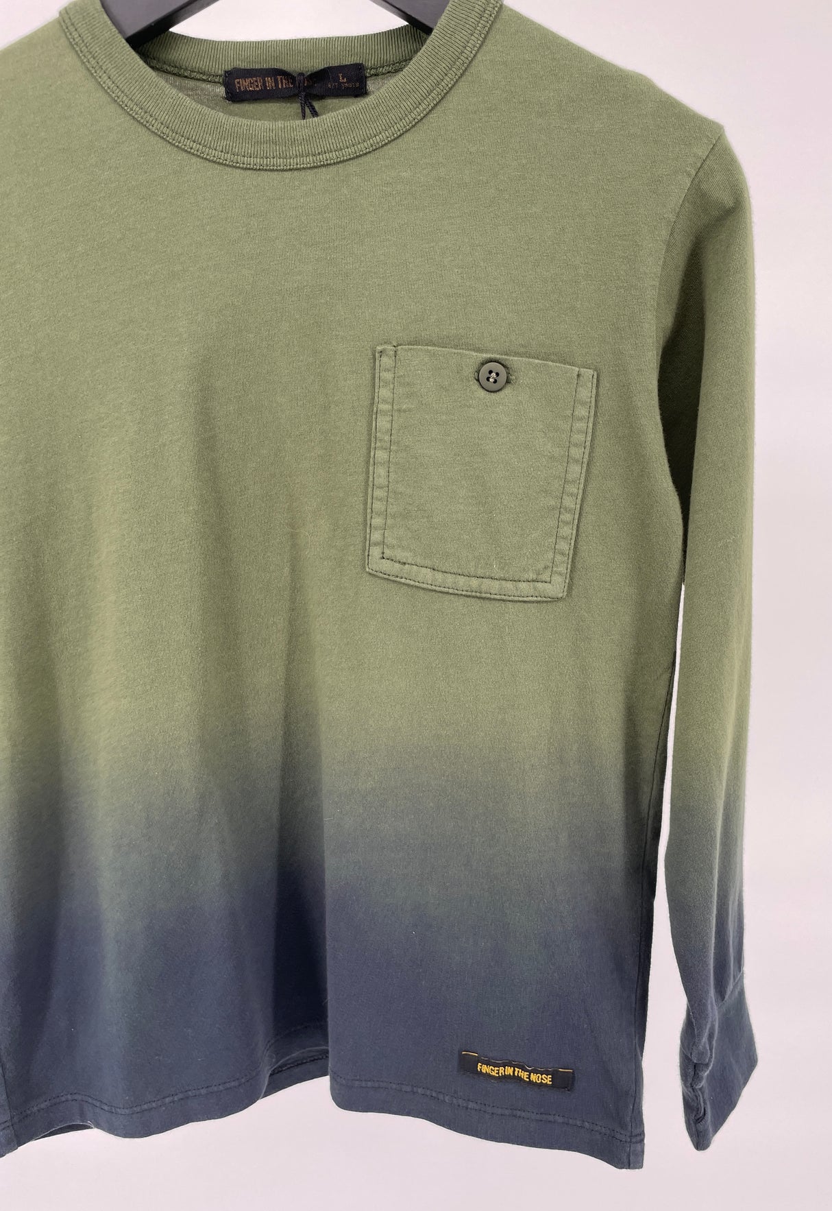 Longsleeve Groen Dip Dye Maat 122