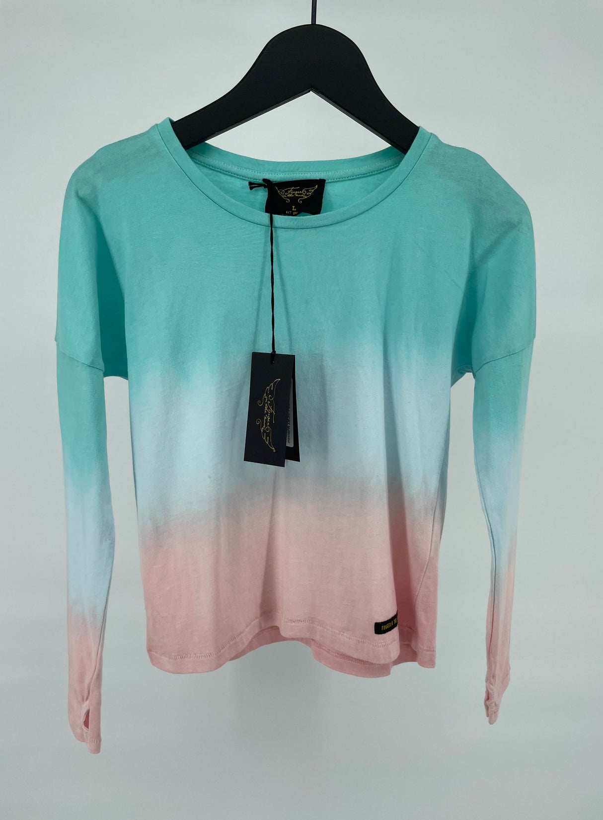 Longsleeve Multi Color Dip Dye Maat 122
