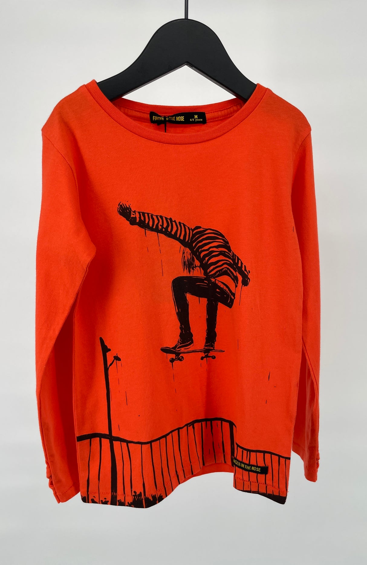 Longsleeve Oranje Ollie Maat 110