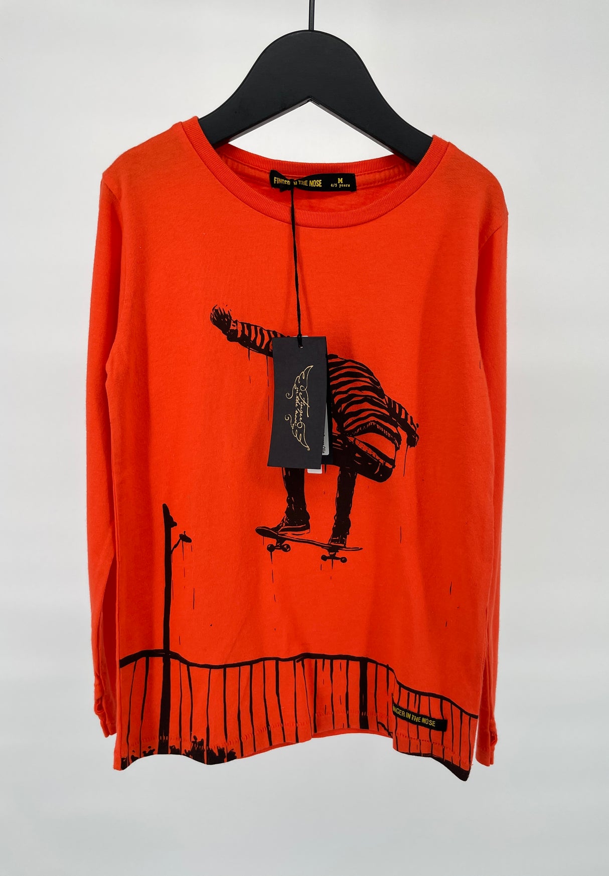 Longsleeve Oranje Ollie Maat 110