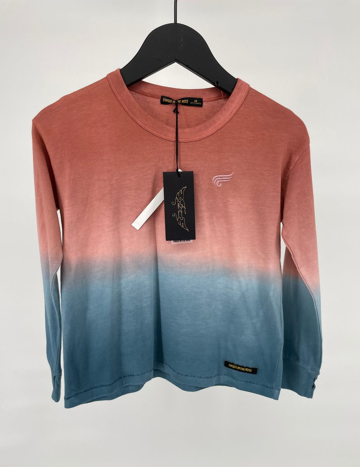 Longsleeve Roze Blauw Dip Dye Maat 110