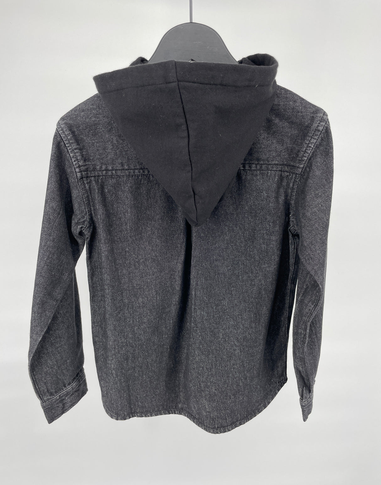 Overhemd Grijs Denim met Capuchon Maat 122