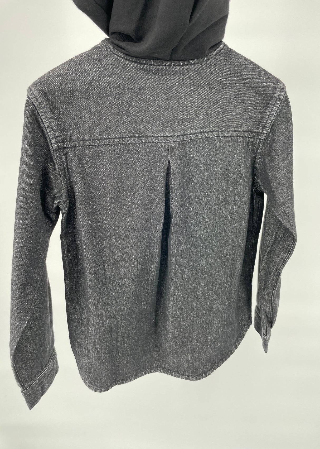 Overhemd Grijs Denim met Capuchon Maat 122