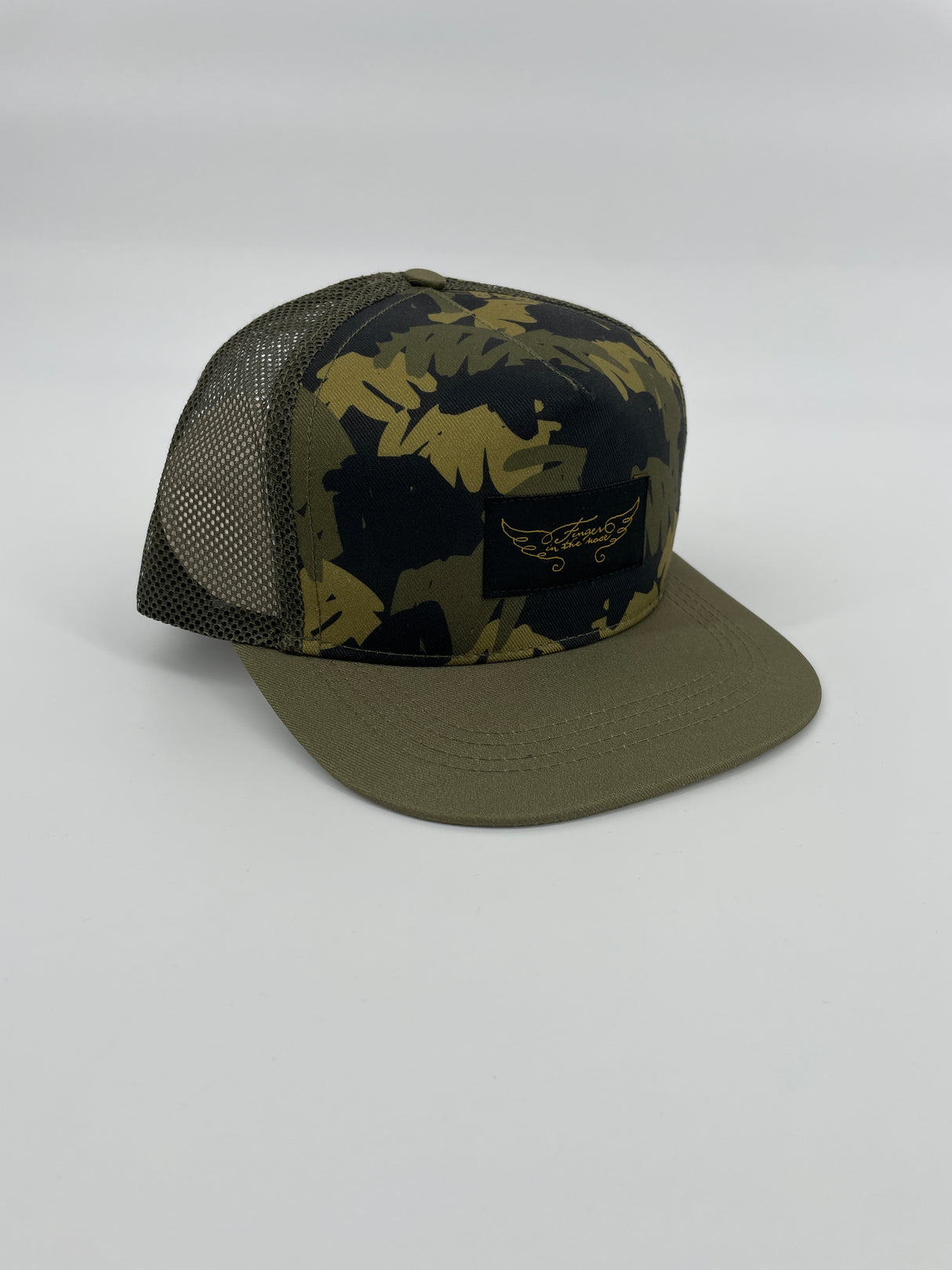 Pet Groen Camouflage Maat 2 - 8 Jaar