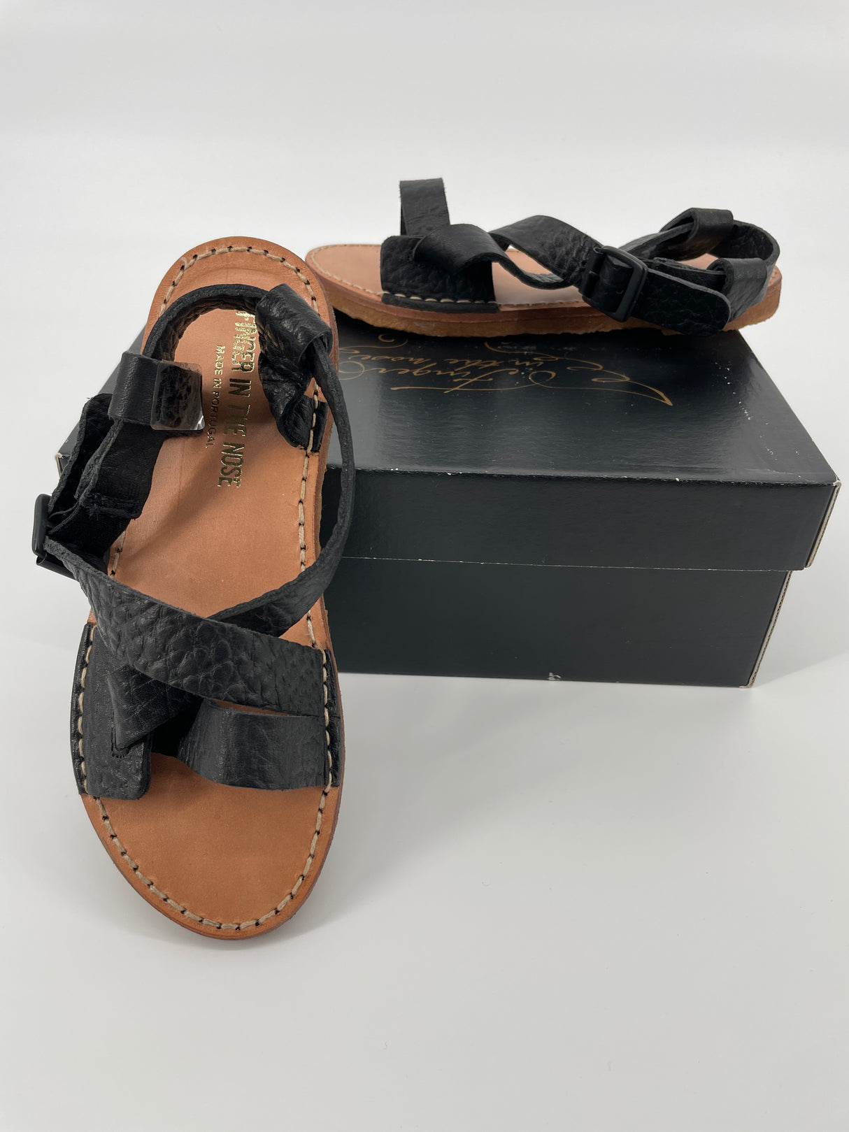 Sandalen Zwart Leer Maat 34
