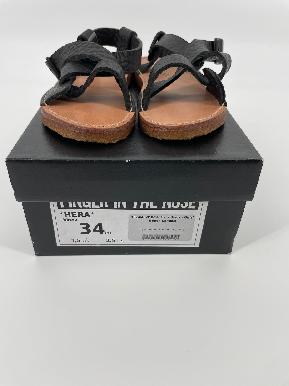 Sandalen Zwart Leer Maat 34
