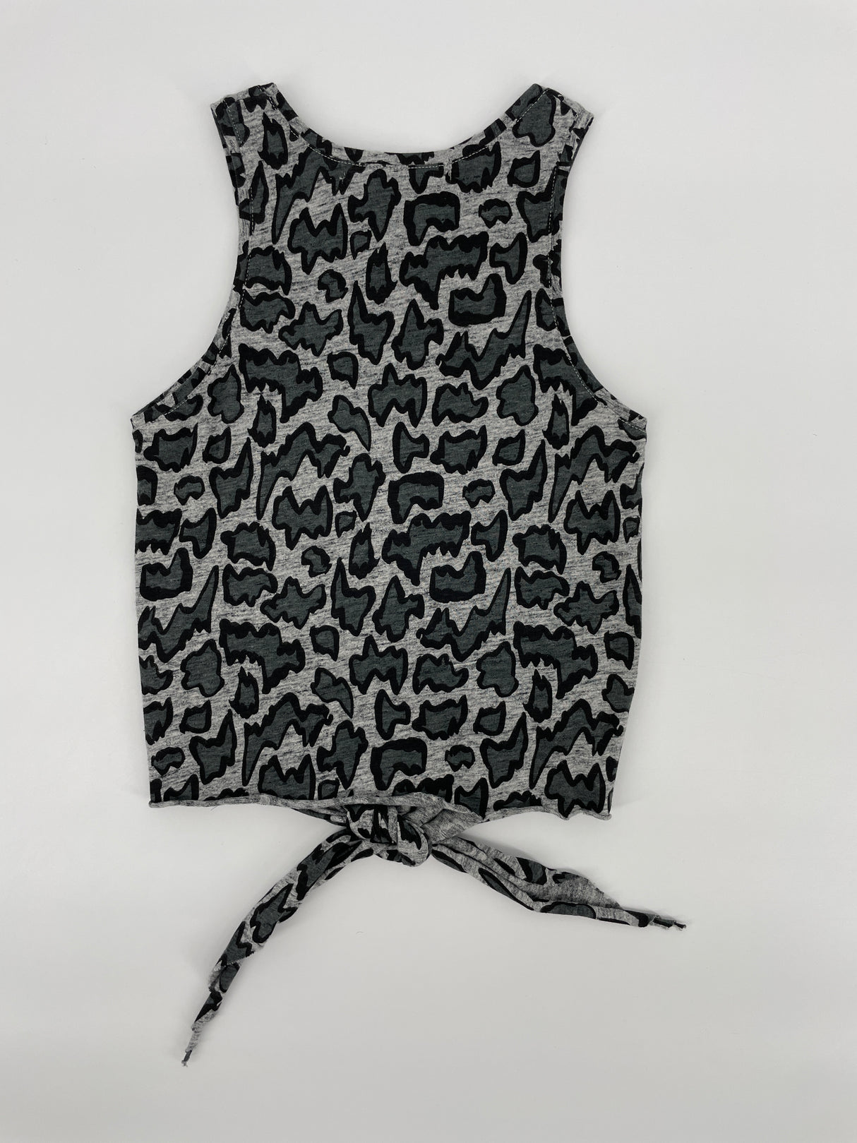 Tanktop Grijs Panter met Strik Maat 110