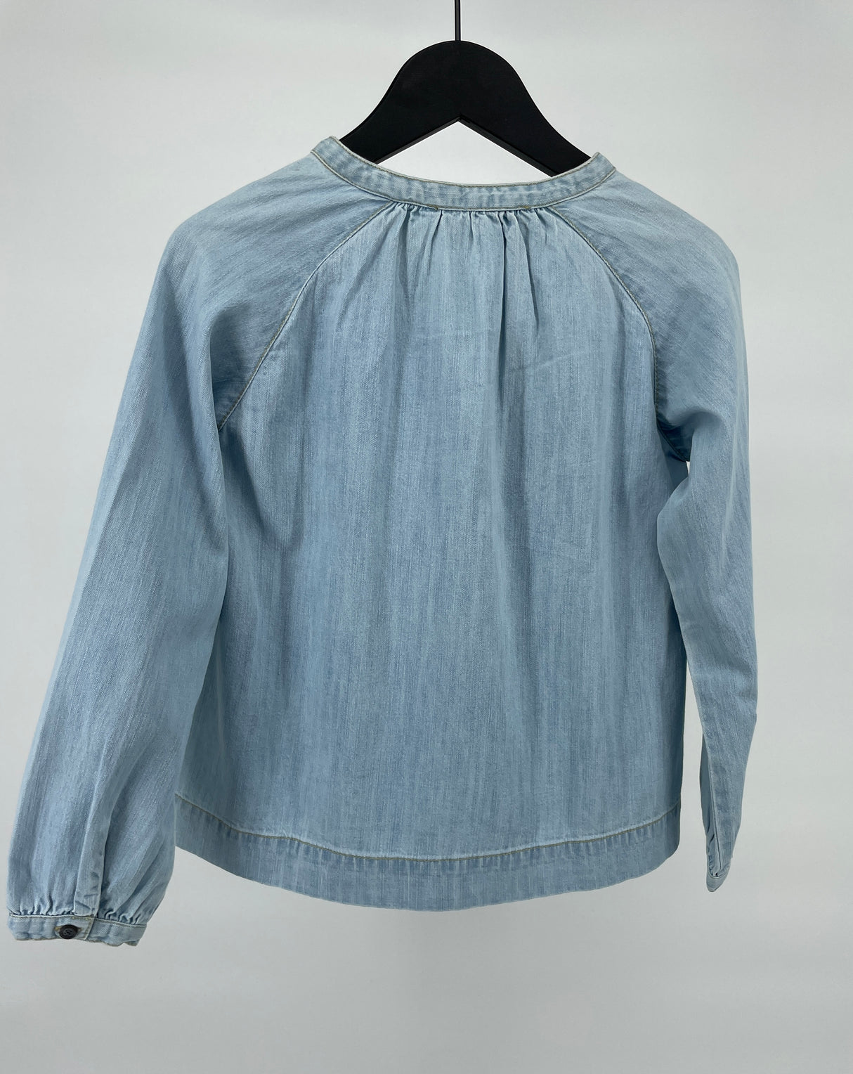 Top Lange Mouwen Blauw Denim Maat 122