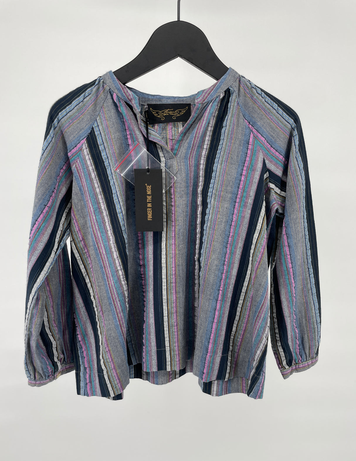 Blouse Lange Mouwen Multi Color Strepen Maat 122
