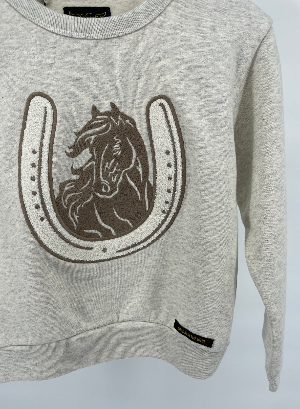 Trui Beige Paard Hoefijzer Maat 122