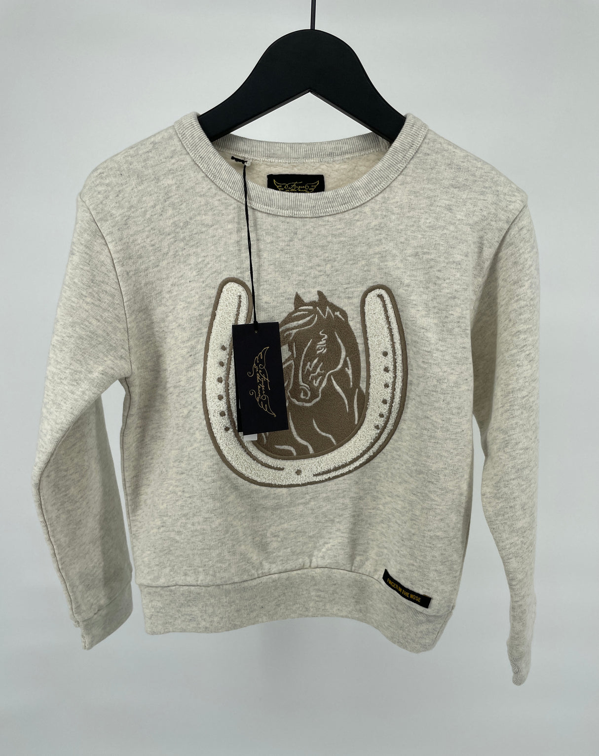 Trui Beige Paard Hoefijzer Maat 122