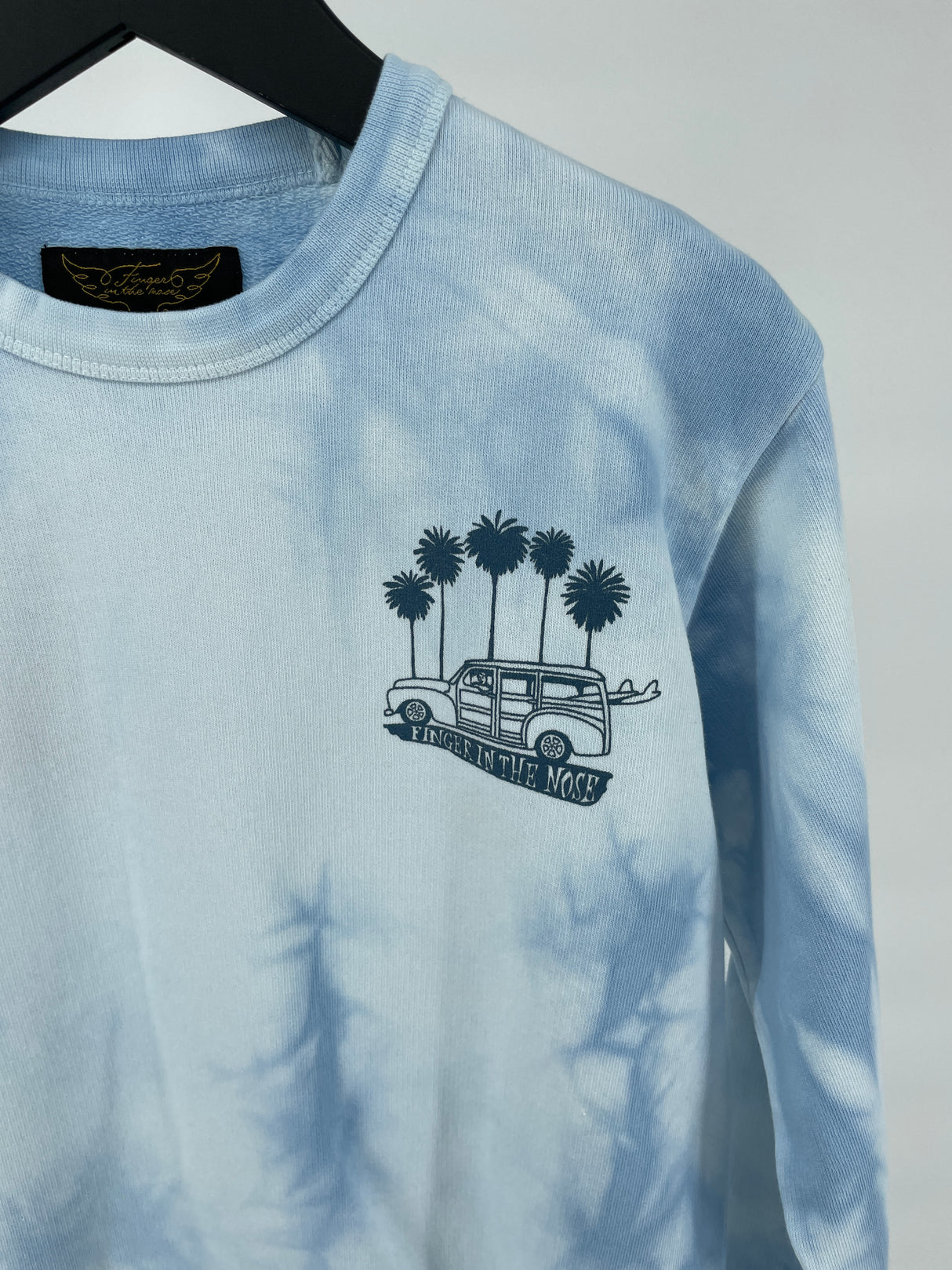 Trui Lichtblauw Tie Dye Maat 134