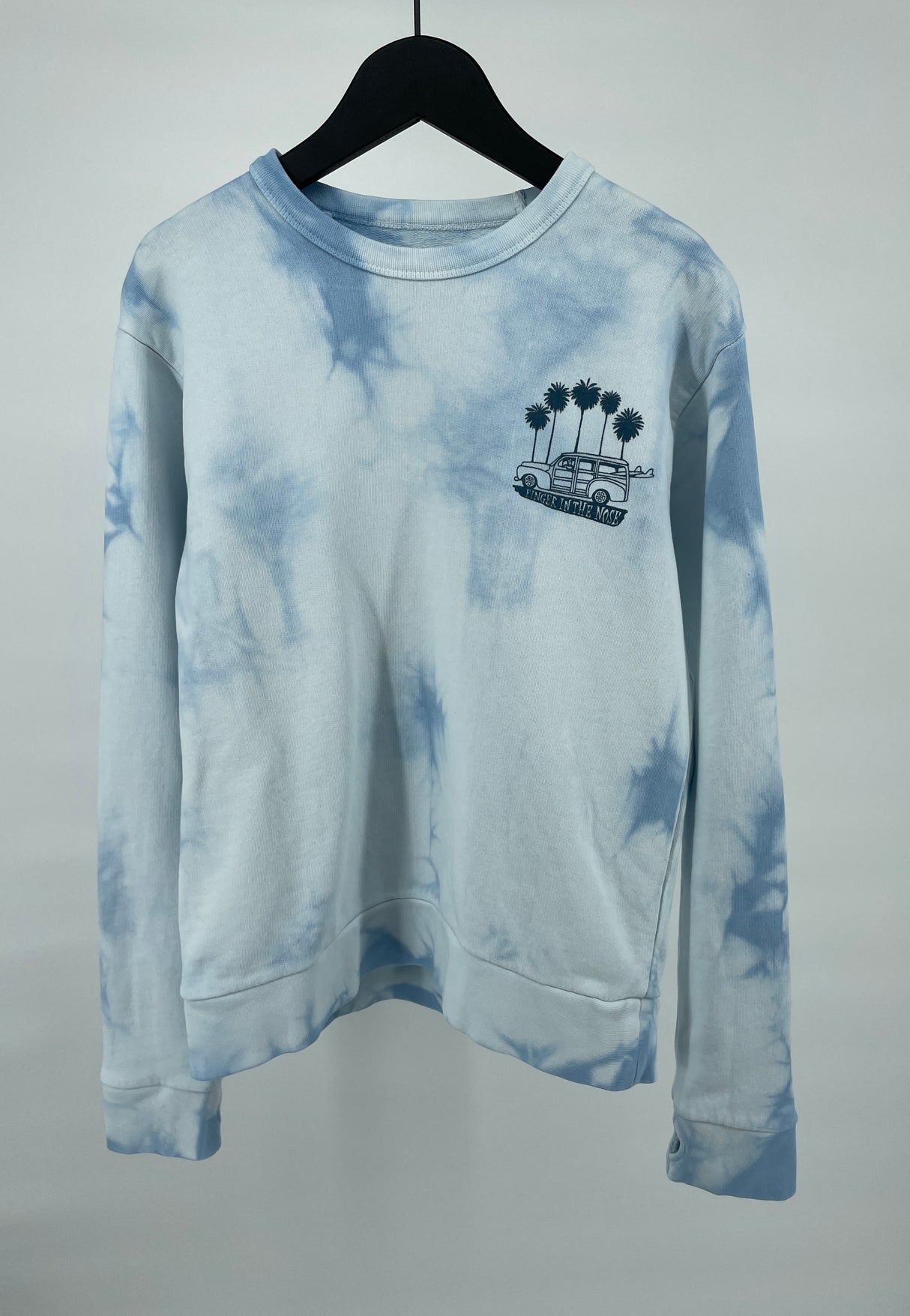 Trui Lichtblauw Tie Dye Maat 152 / 158