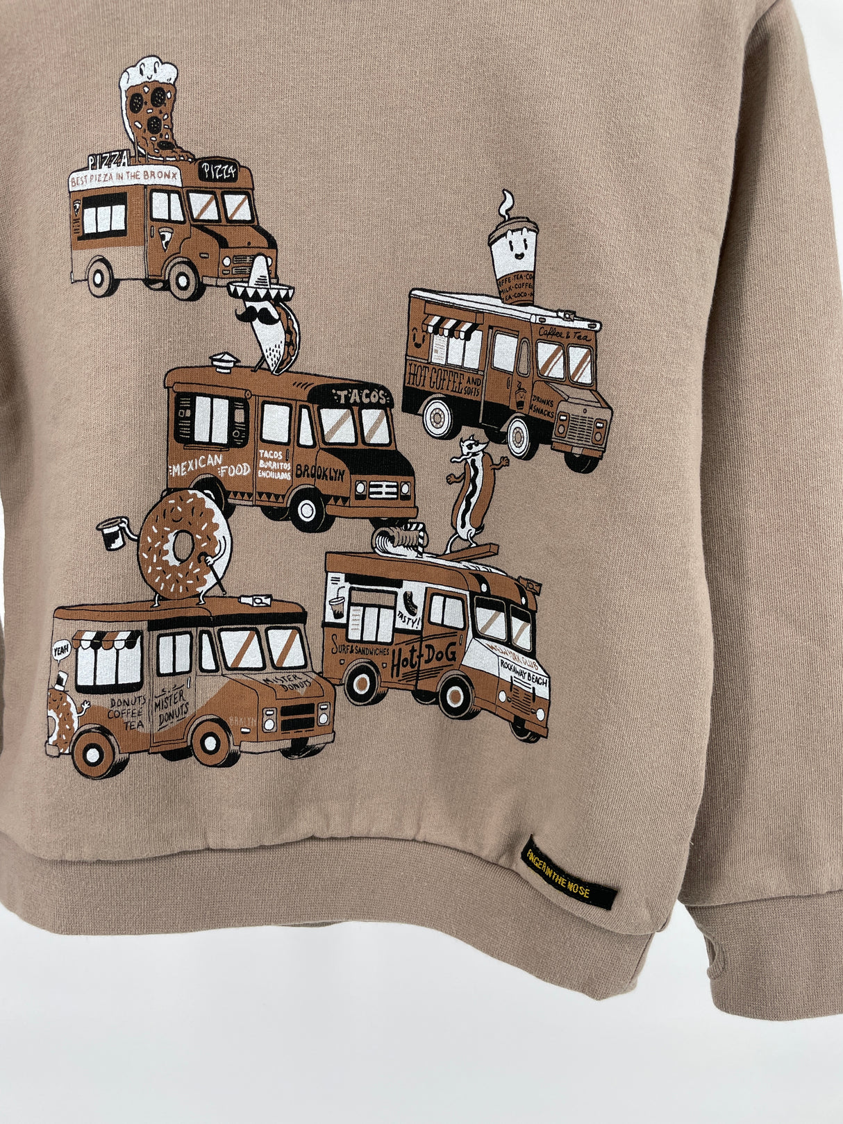 Trui Bruin Foodtrucks Maat 122