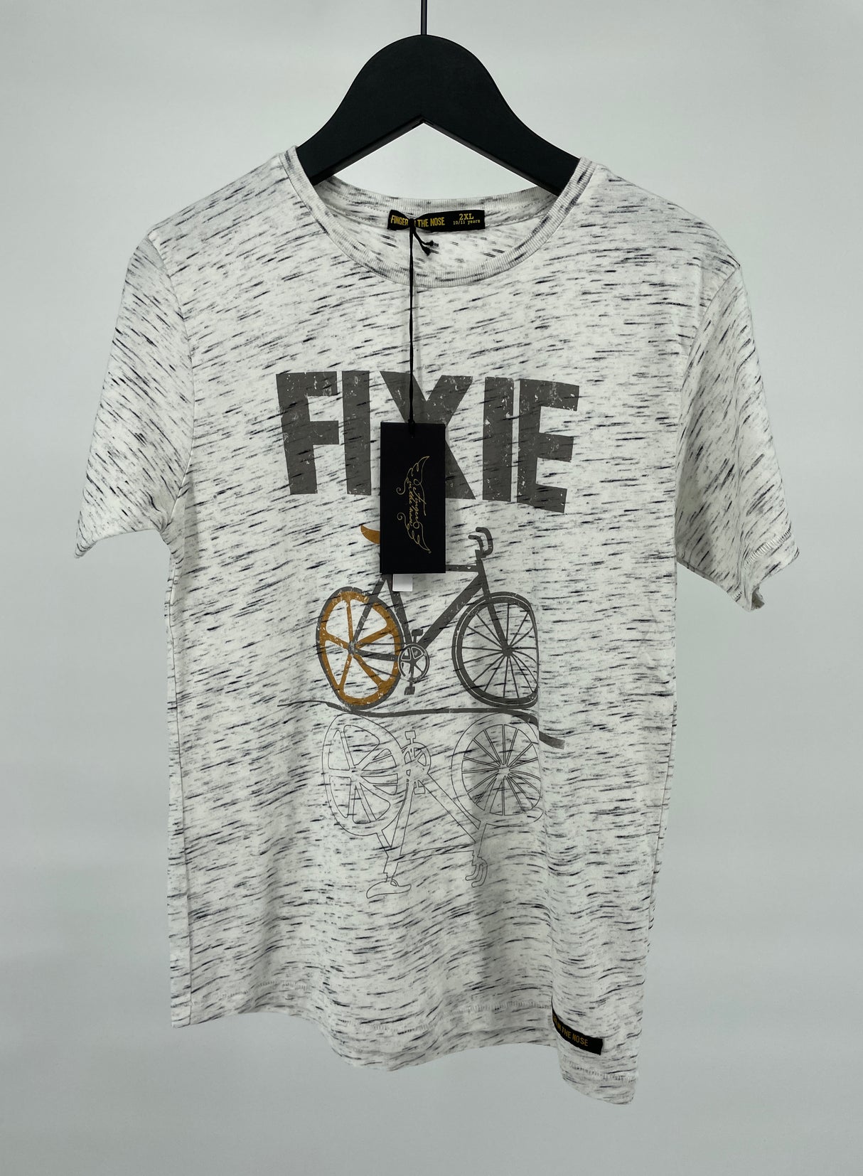 T-shirt Beige Fixie Bike Maat 146