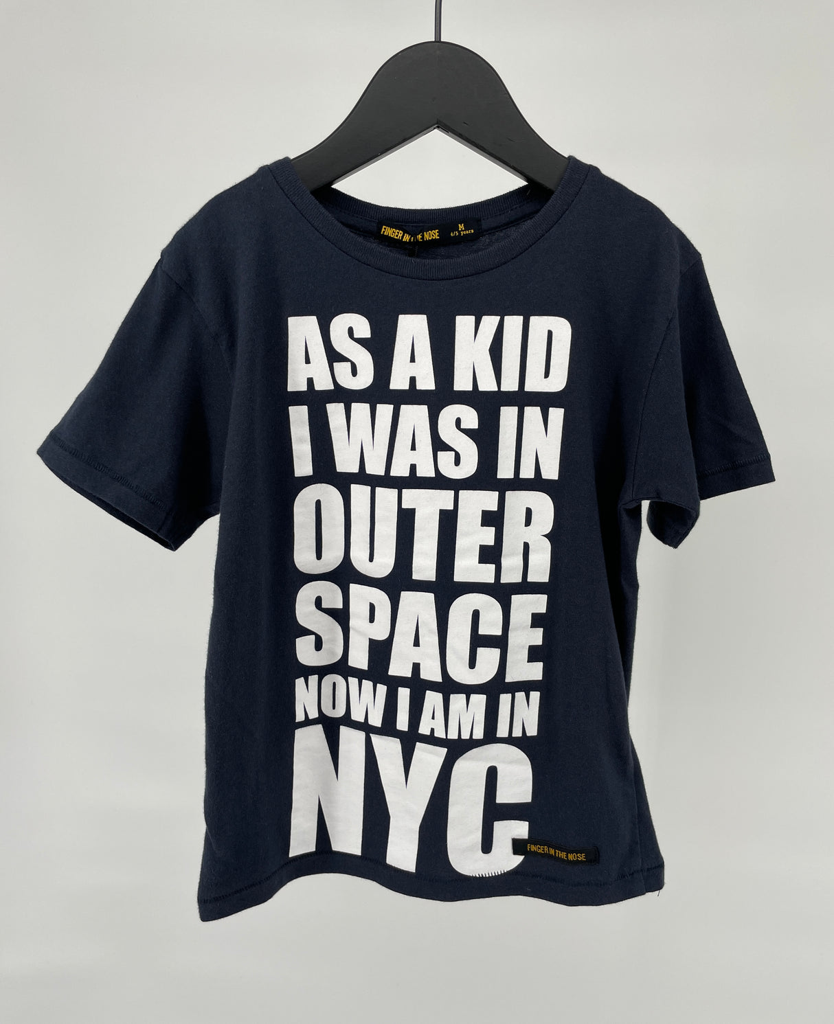 T-shirt Donkerblauw Tekst NYC Maat 110