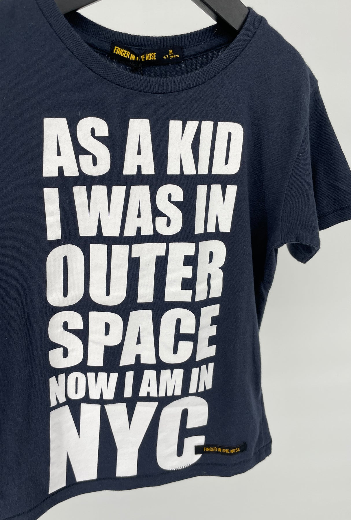 T-shirt Donkerblauw Tekst NYC Maat 110