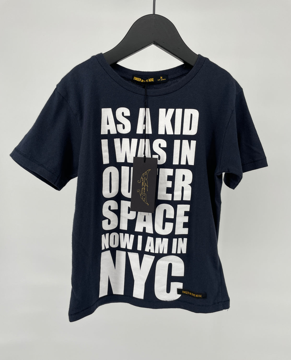 T-shirt Donkerblauw Tekst NYC Maat 110