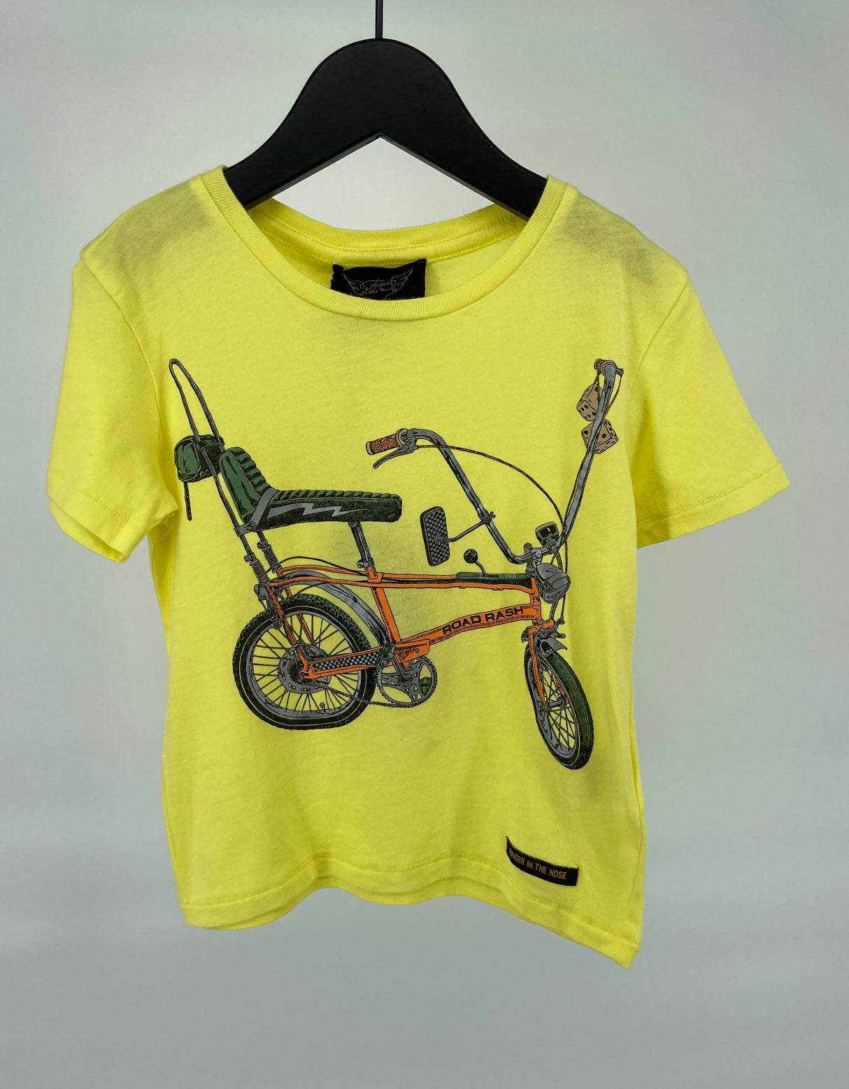 T-shirt Geel Chopper Fiets Maat 92