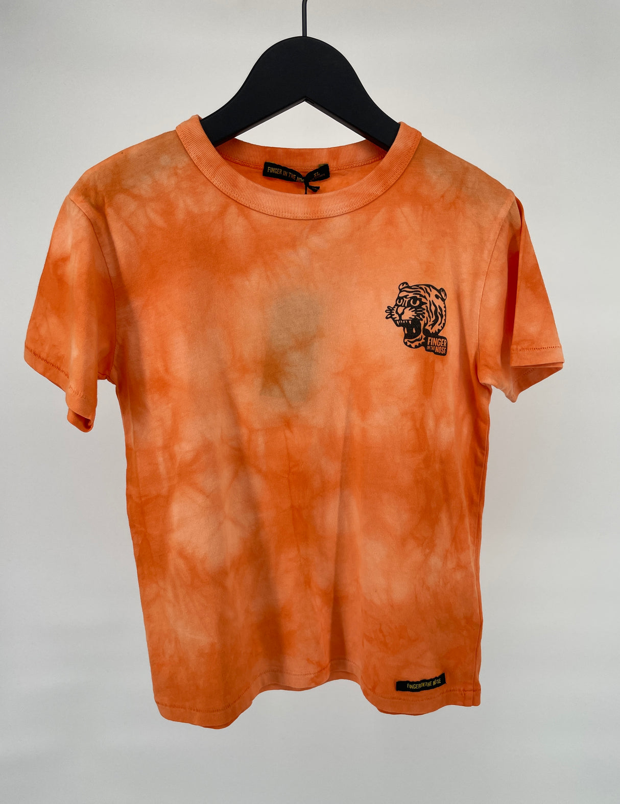 T-shirt Oranje Tie Dye Tijger Maat 134