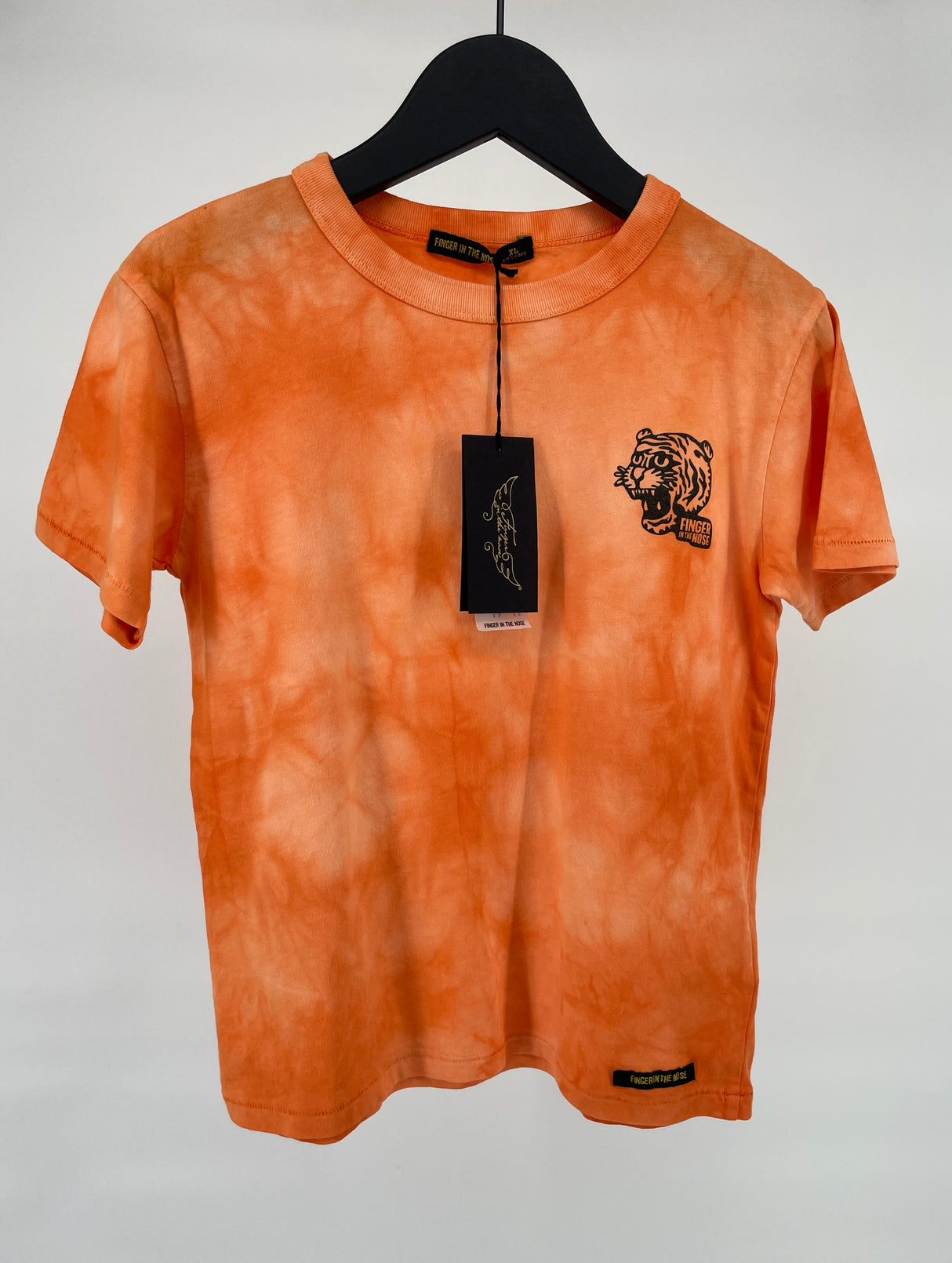 T-shirt Oranje Tie Dye Tijger Maat 134