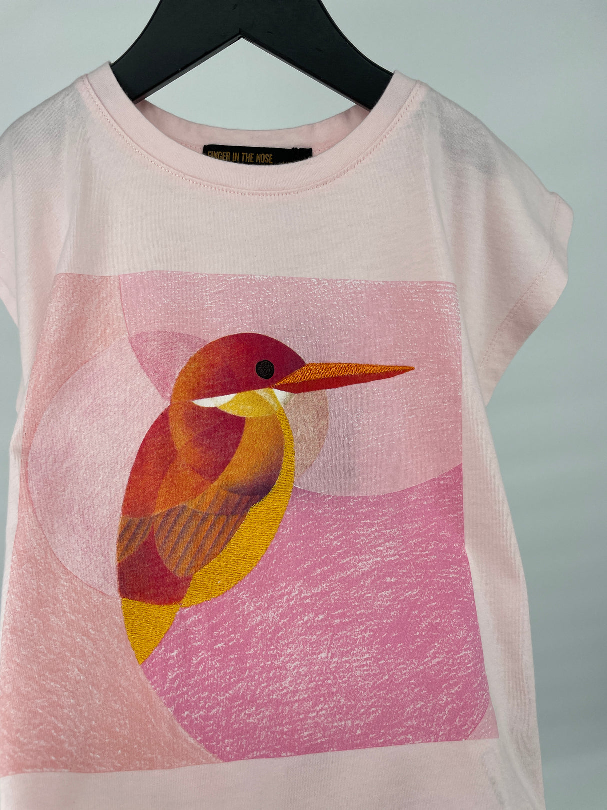 T-shirt Roze Kolibrie Maat 110