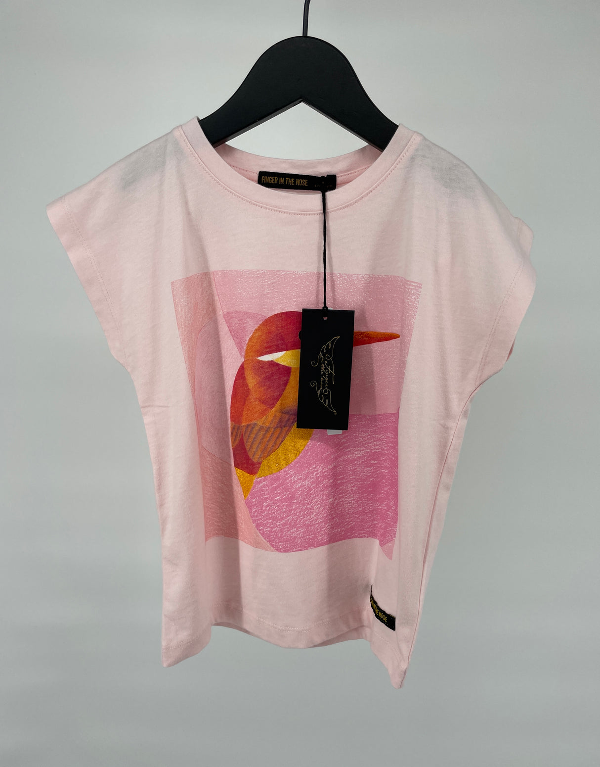 T-shirt Roze Kolibrie Maat 110