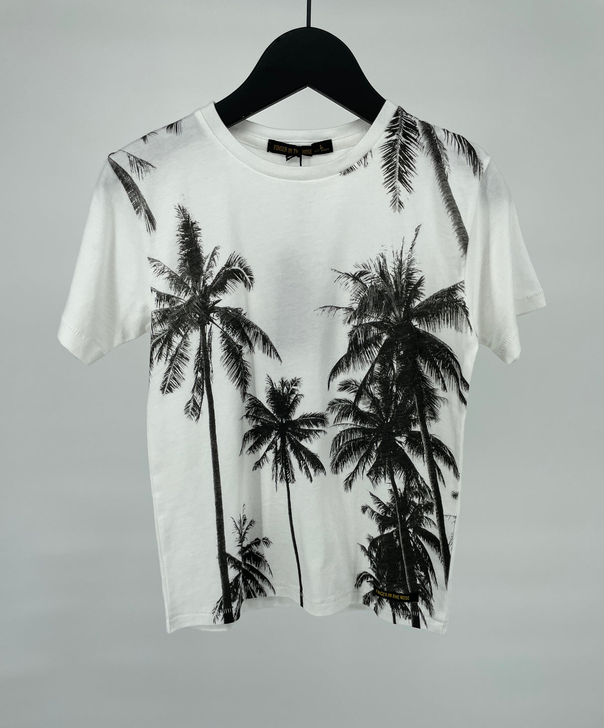 T-shirt Wit Palmbomen Print