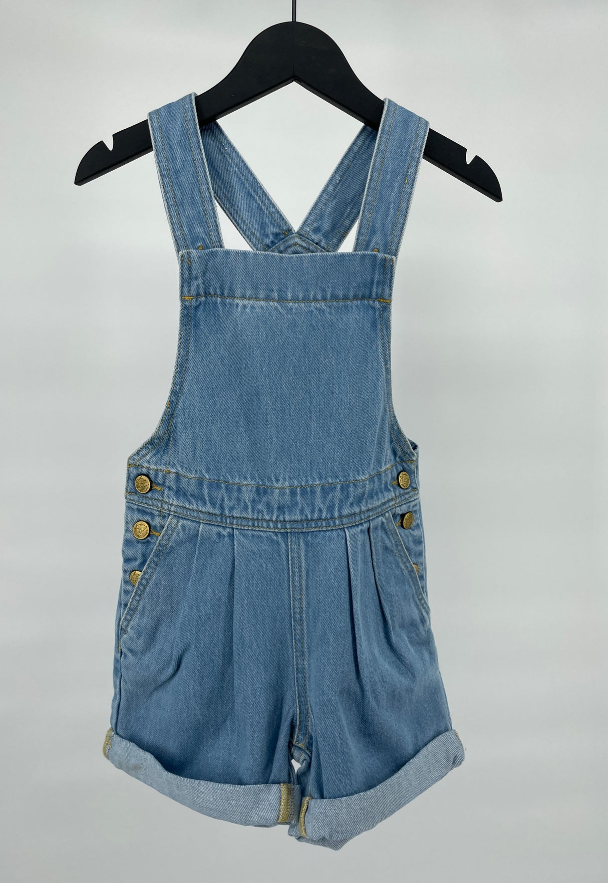 Tuinbroek Kort Blauw Maat 122