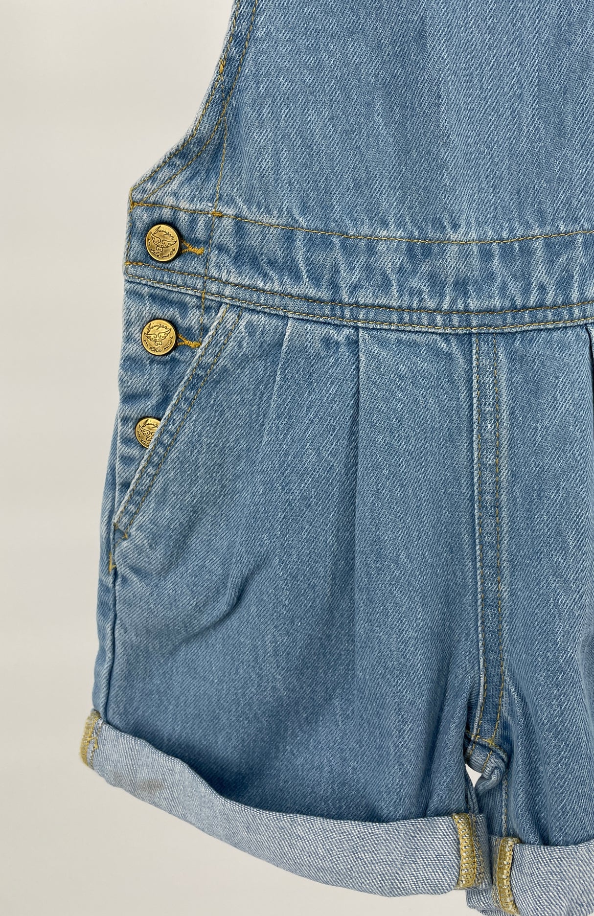 Tuinbroek Kort Blauw Maat 122