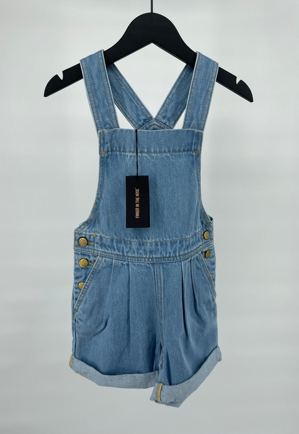 Tuinbroek Kort Blauw Maat 122