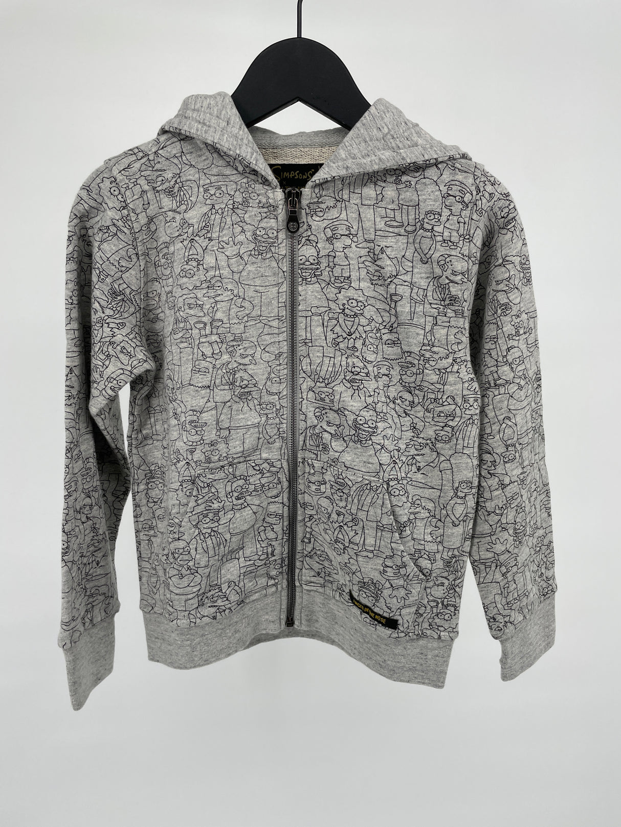 Vest Capuchon Grijs Simpsons Print