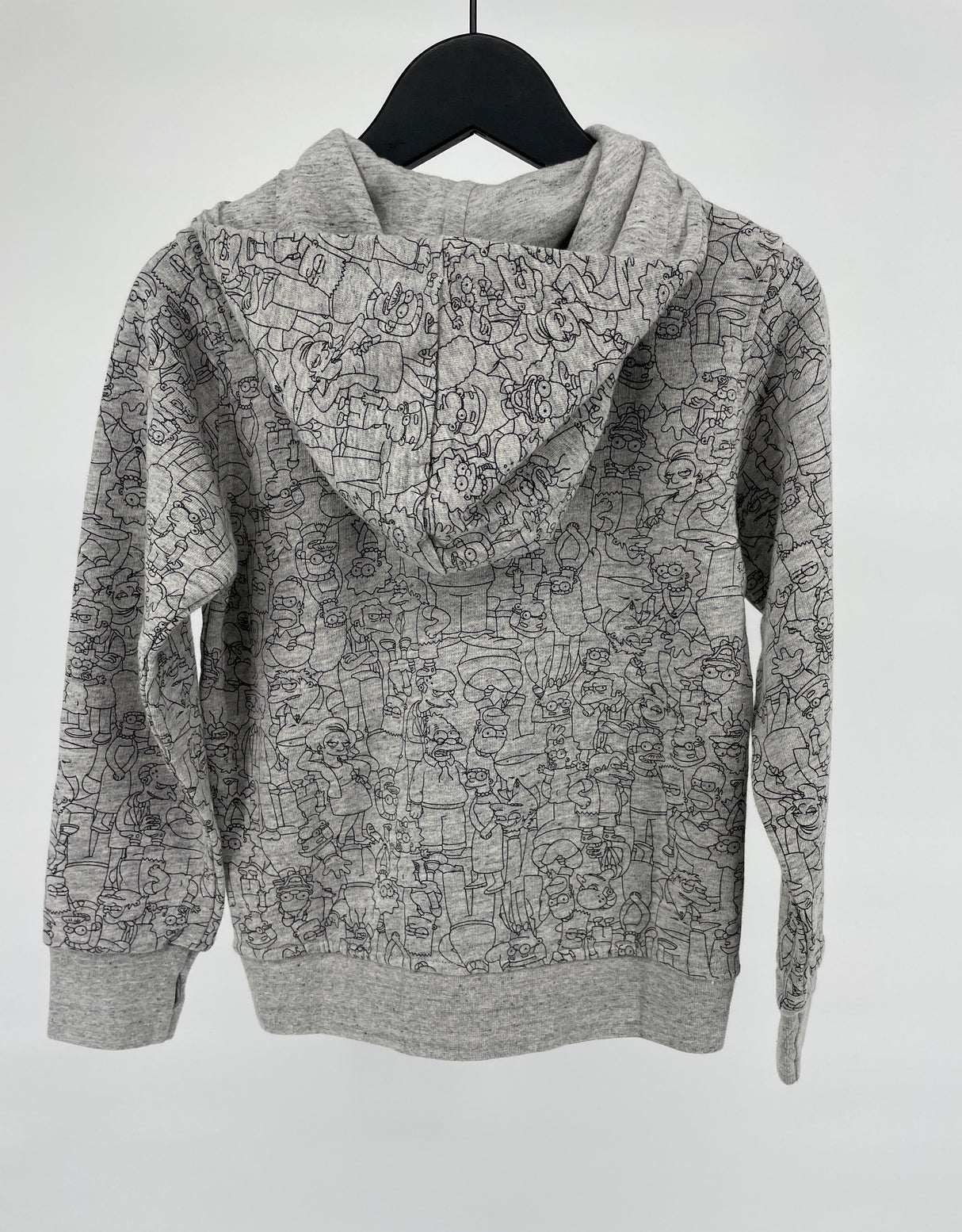 Vest Capuchon Grijs Simpsons Print