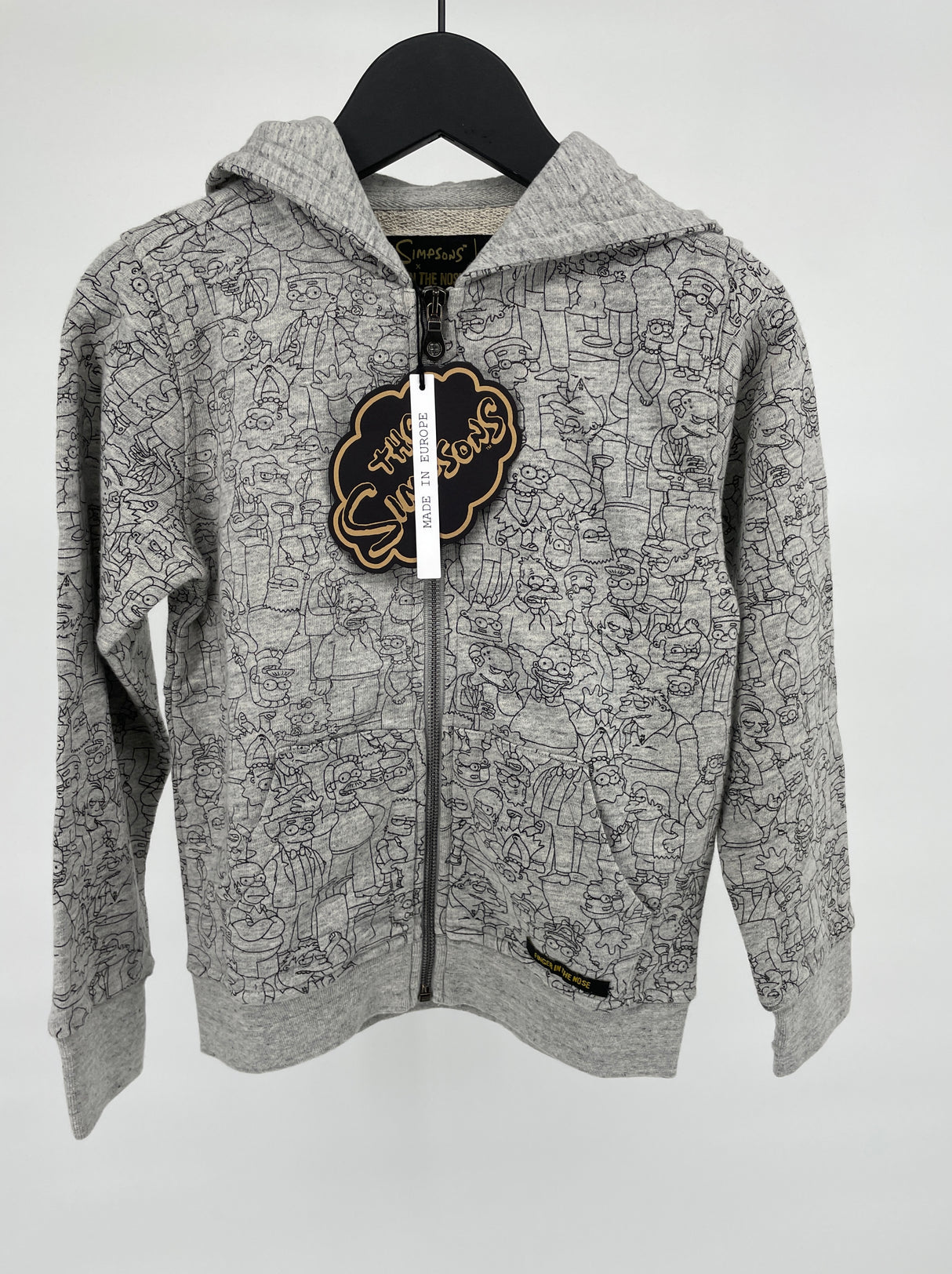 Vest Capuchon Grijs Simpsons Print