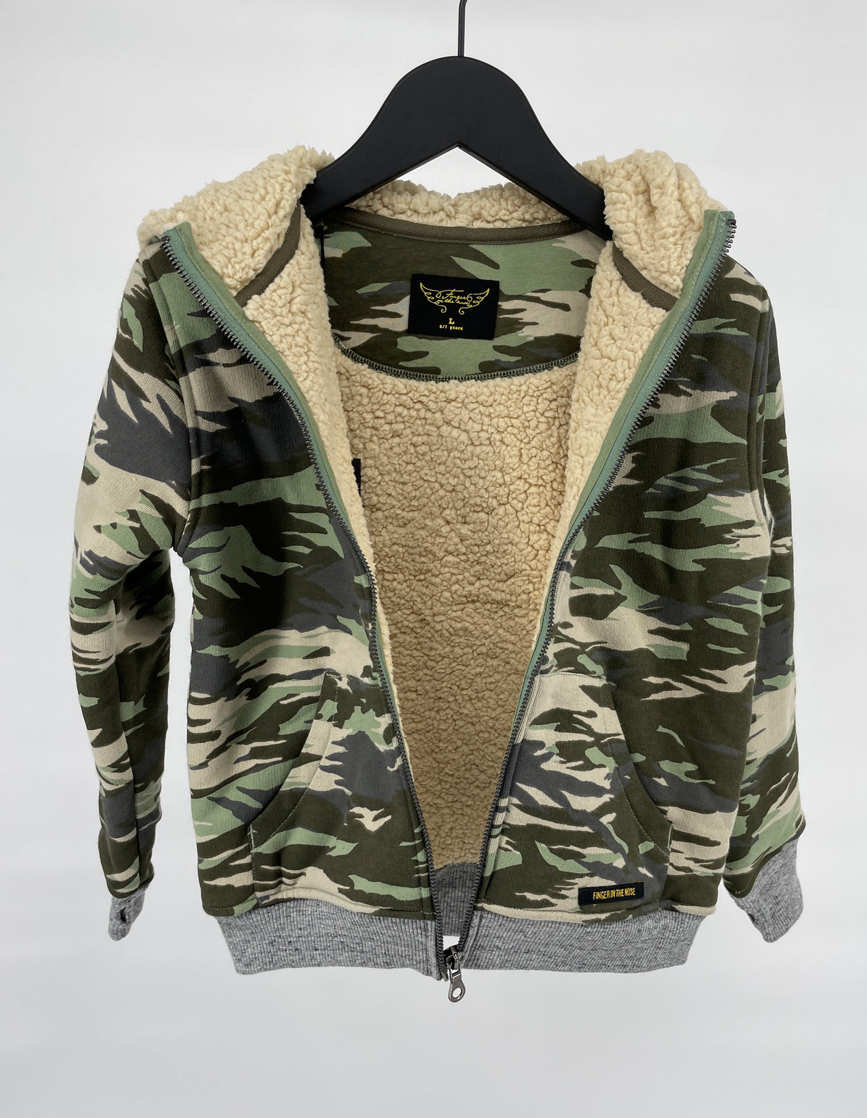 Vest Groen Camouflage Gevoerd Maat 122