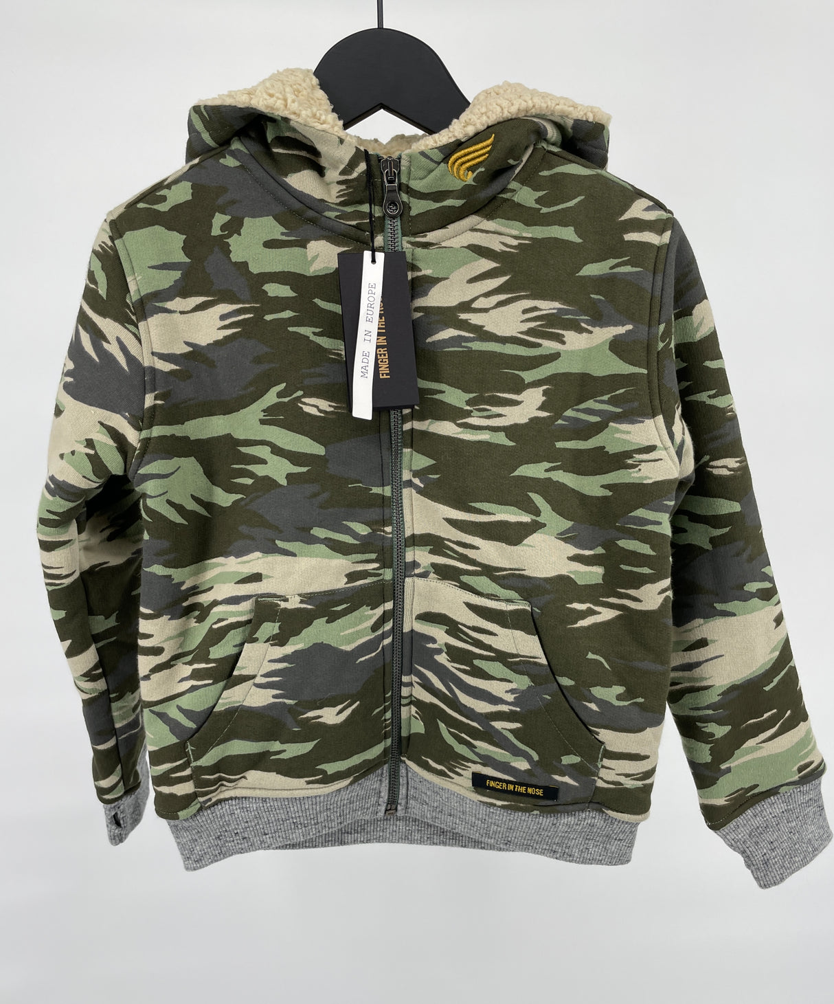 Vest Groen Camouflage Gevoerd Maat 122