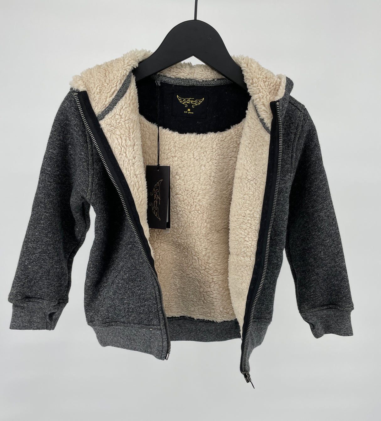 Vest Capuchon Gevoerd Grijs Maat 110