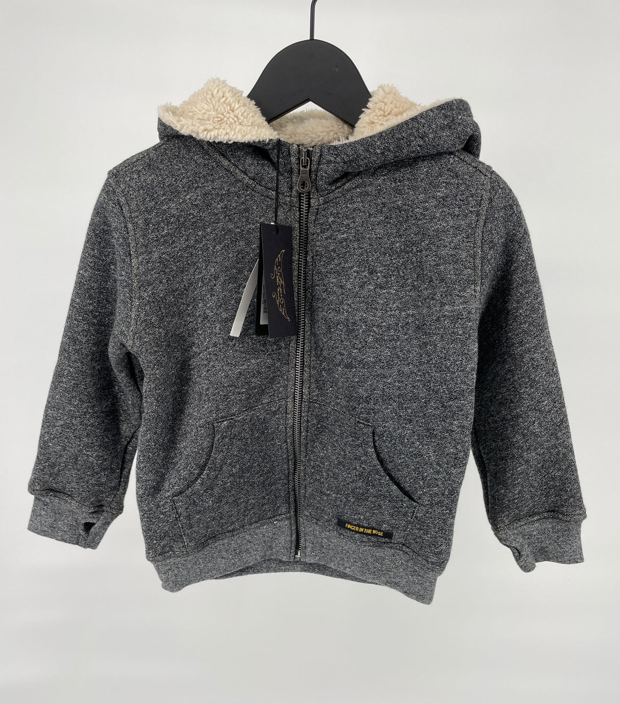 Vest Capuchon Gevoerd Grijs Maat 110