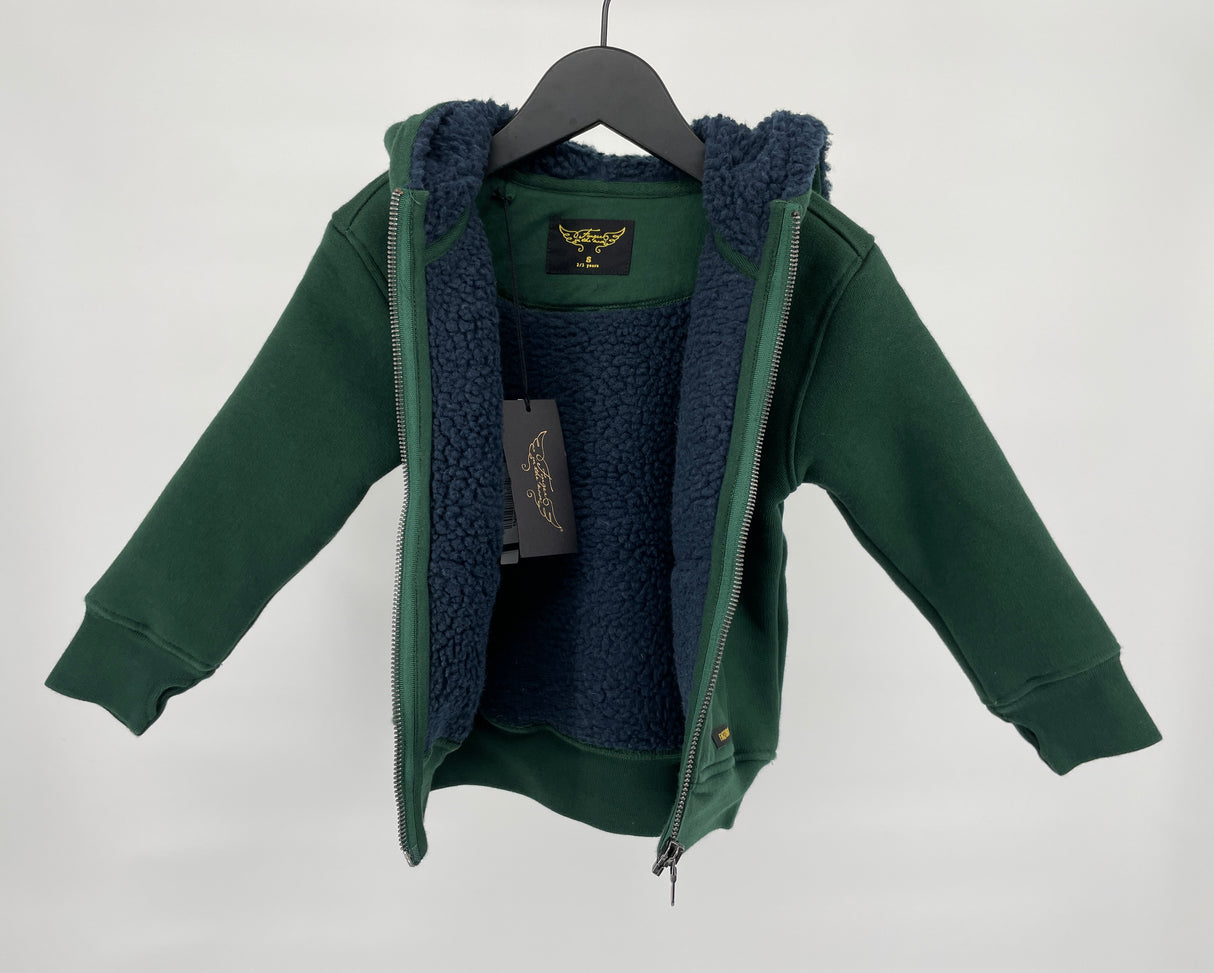 Vest Capuchon Gevoerd Groen Maat 92