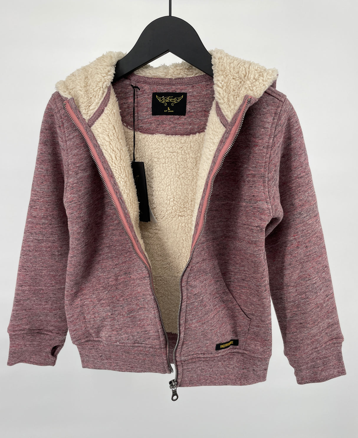 Vest Capuchon Gevoerd Roze Maat 122