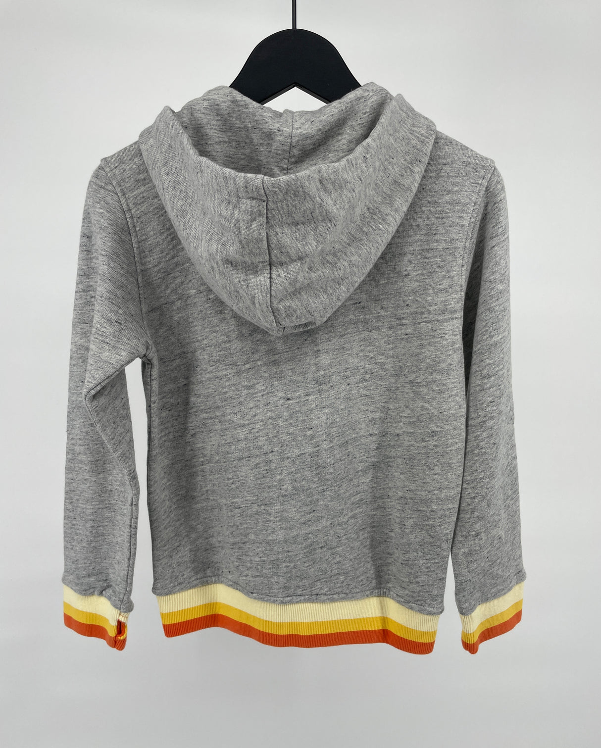 Vest Capuchon Grijs Gekleurde Boorden Maat 122