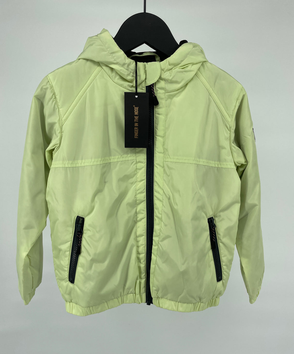 Windbreker Jas Geel Zwart Maat 122