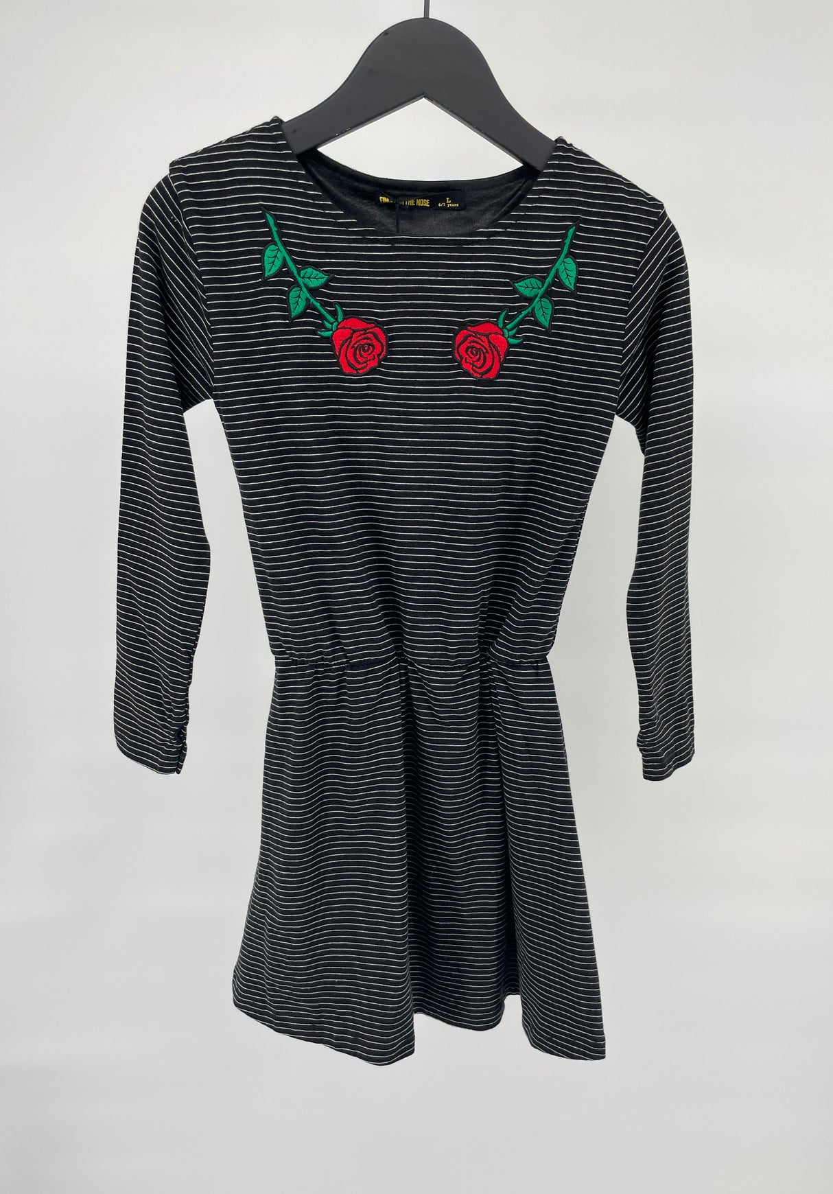 Jurk Zwart Rozen Maat 122